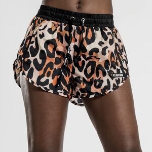 P.E Nation Set‎ Shot Shorts Animal Leopard Print Sz S